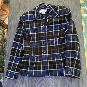 Vintage Plaid Blazer